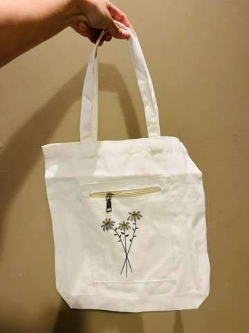 Tote de lienzo estampada 1