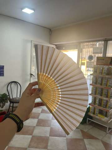 Abanico beige/crema