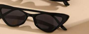 Lentes negros cat-eye