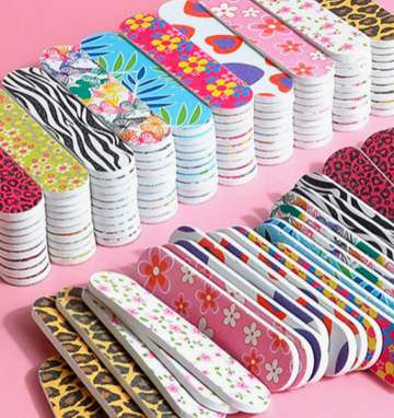 Limas de uñas estampadas