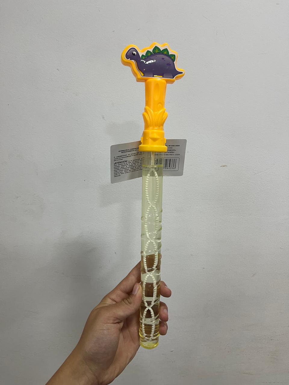 Burbujero dinosaurio amarillo